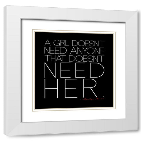 Quotes By A Legend 2 White Modern Wood Framed Art Print with Double Matting by Rodriquez Jr, Enrique