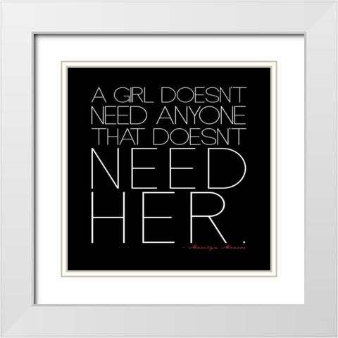 Quotes By A Legend 2 White Modern Wood Framed Art Print with Double Matting by Rodriquez Jr, Enrique