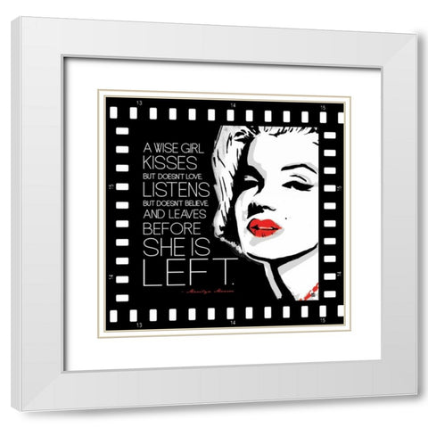 A Wise Girl White Modern Wood Framed Art Print with Double Matting by Rodriquez Jr, Enrique