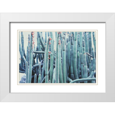 Green Crush IV White Modern Wood Framed Art Print with Double Matting by Urquhart, Elizabeth
