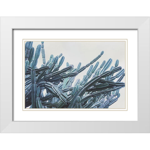 Green Crush VII White Modern Wood Framed Art Print with Double Matting by Urquhart, Elizabeth