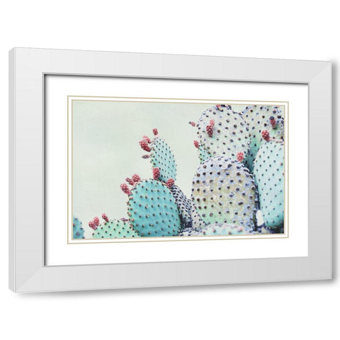 Green Crush VI White Modern Wood Framed Art Print with Double Matting by Urquhart, Elizabeth