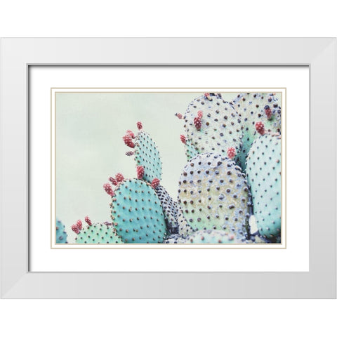 Green Crush VI White Modern Wood Framed Art Print with Double Matting by Urquhart, Elizabeth
