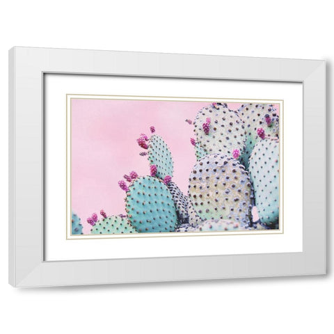 Pink Crush VI White Modern Wood Framed Art Print with Double Matting by Urquhart, Elizabeth