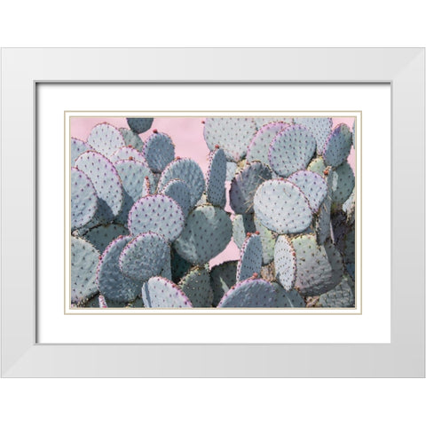 Pink Crush VIII White Modern Wood Framed Art Print with Double Matting by Urquhart, Elizabeth