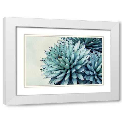 Green Crush IX White Modern Wood Framed Art Print with Double Matting by Urquhart, Elizabeth