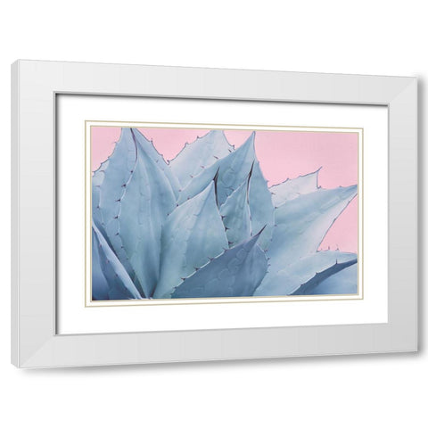 Pink Crush V White Modern Wood Framed Art Print with Double Matting by Urquhart, Elizabeth