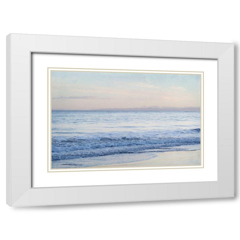 Coastal Evening I White Modern Wood Framed Art Print with Double Matting by Urquhart, Elizabeth