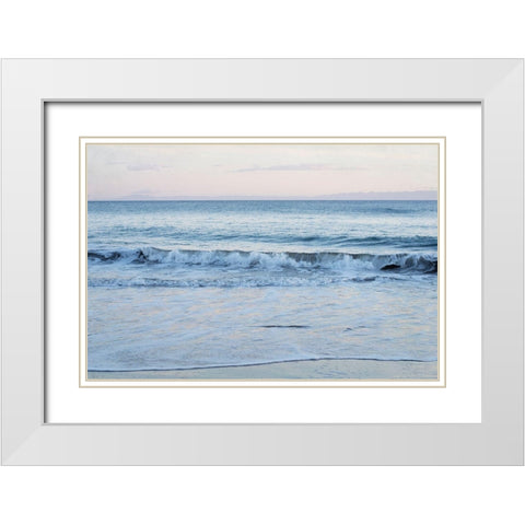 Coastal Evening II White Modern Wood Framed Art Print with Double Matting by Urquhart, Elizabeth