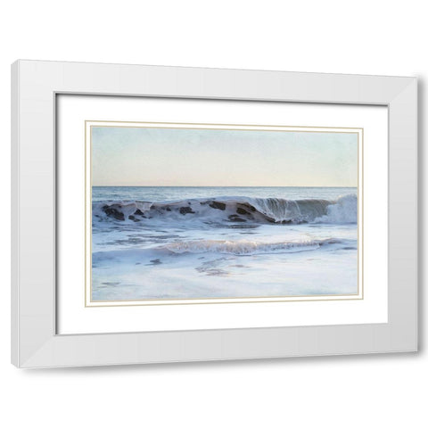 Coastal Evening III White Modern Wood Framed Art Print with Double Matting by Urquhart, Elizabeth