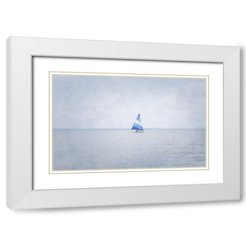 Misty Morning III White Modern Wood Framed Art Print with Double Matting by Urquhart, Elizabeth