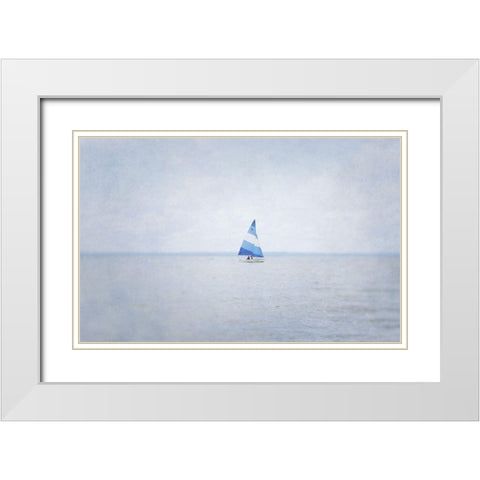 Misty Morning III White Modern Wood Framed Art Print with Double Matting by Urquhart, Elizabeth
