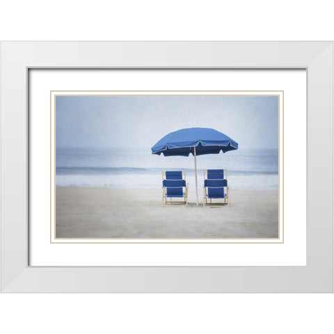 Misty Morning V White Modern Wood Framed Art Print with Double Matting by Urquhart, Elizabeth