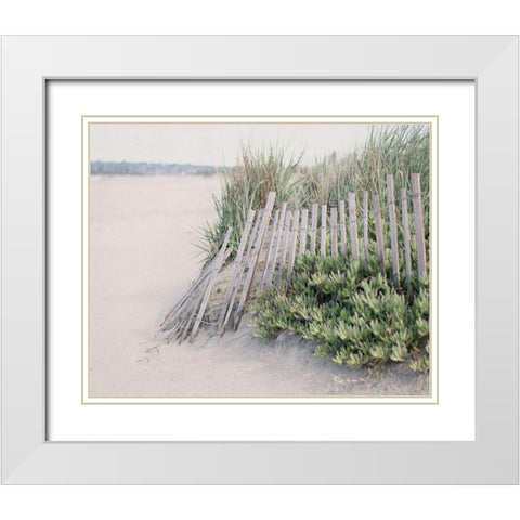 Steps To The Beach I White Modern Wood Framed Art Print with Double Matting by Urquhart, Elizabeth
