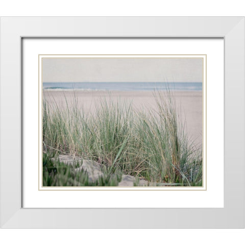 Steps To The Beach IV White Modern Wood Framed Art Print with Double Matting by Urquhart, Elizabeth