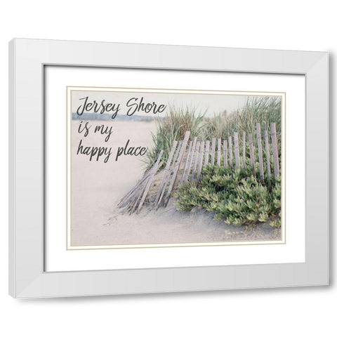Happy Jersey White Modern Wood Framed Art Print with Double Matting by Urquhart, Elizabeth