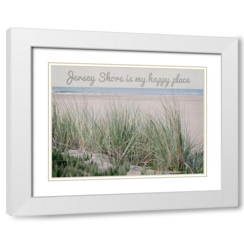 Jersey Happiness White Modern Wood Framed Art Print with Double Matting by Urquhart, Elizabeth