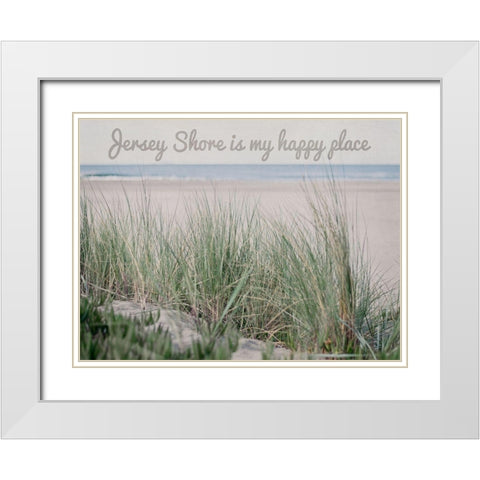 Jersey Happiness White Modern Wood Framed Art Print with Double Matting by Urquhart, Elizabeth