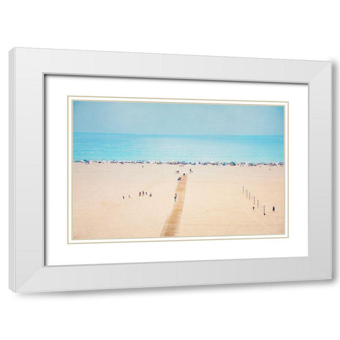 Summer Heat 1 White Modern Wood Framed Art Print with Double Matting by Urquhart, Elizabeth