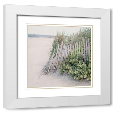 Just Steps To The Beach I White Modern Wood Framed Art Print with Double Matting by Urquhart, Elizabeth