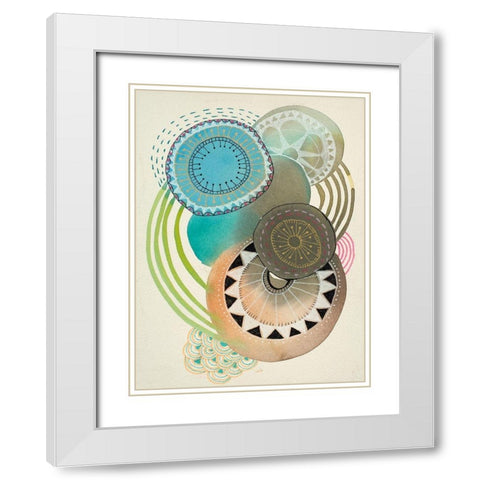 Irresistible 1 White Modern Wood Framed Art Print with Double Matting by Evans-Sills, Faith