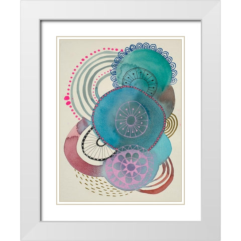 Irresistible 2 White Modern Wood Framed Art Print with Double Matting by Evans-Sills, Faith
