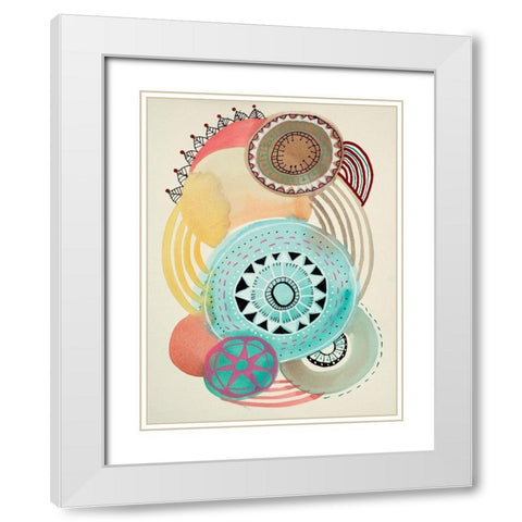 Irresistible 4 White Modern Wood Framed Art Print with Double Matting by Evans-Sills, Faith
