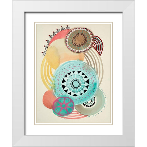 Irresistible 4 White Modern Wood Framed Art Print with Double Matting by Evans-Sills, Faith