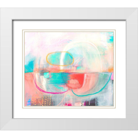 Pastel Dome White Modern Wood Framed Art Print with Double Matting by Evans-Sills, Faith