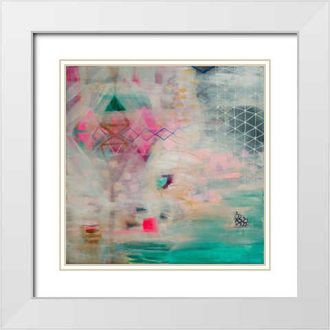 Dream Time White Modern Wood Framed Art Print with Double Matting by Evans-Sills, Faith