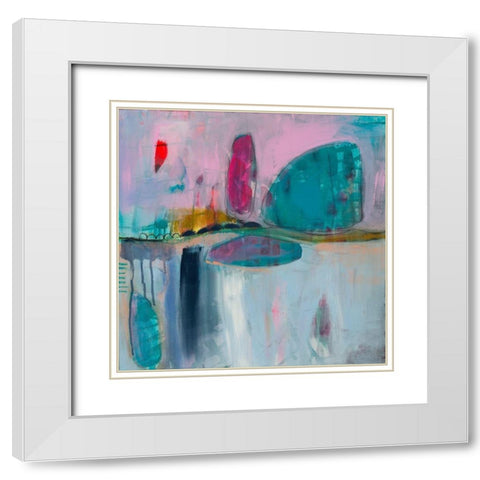 Sprouted White Modern Wood Framed Art Print with Double Matting by Evans-Sills, Faith