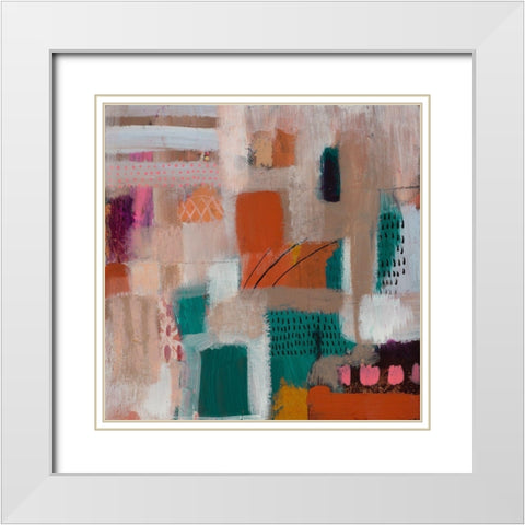 Change Up 1 White Modern Wood Framed Art Print with Double Matting by Evans-Sills, Faith