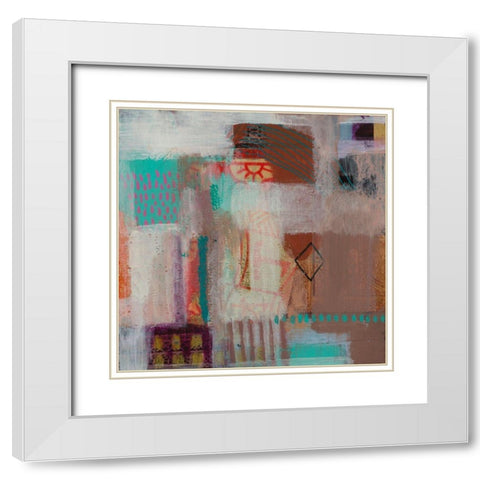 Change Up 2 White Modern Wood Framed Art Print with Double Matting by Evans-Sills, Faith