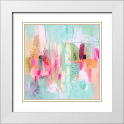 Vibrant Spring 1 White Modern Wood Framed Art Print with Double Matting by Evans-Sills, Faith