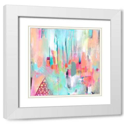 Vibrant Spring 2 White Modern Wood Framed Art Print with Double Matting by Evans-Sills, Faith