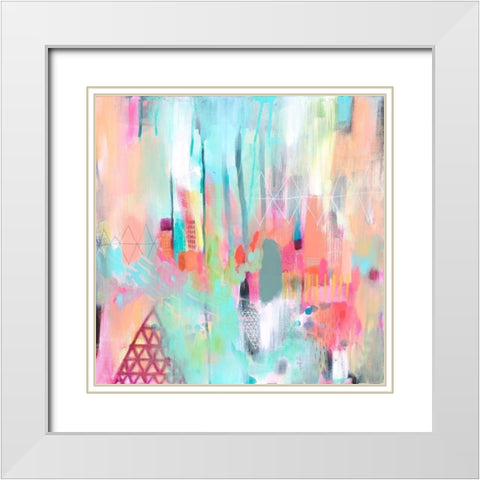 Vibrant Spring 2 White Modern Wood Framed Art Print with Double Matting by Evans-Sills, Faith