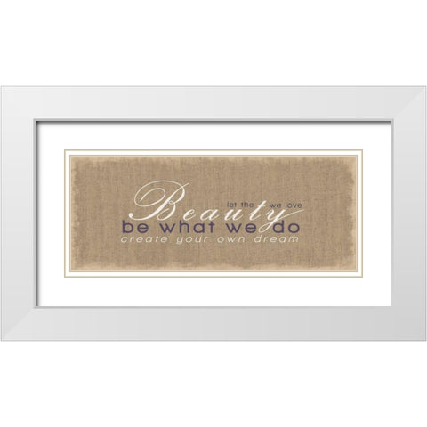 Create Your Own Dream White Modern Wood Framed Art Print with Double Matting by Gibbons, Lauren
