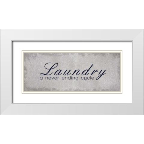 Never Ending White Modern Wood Framed Art Print with Double Matting by Gibbons, Lauren