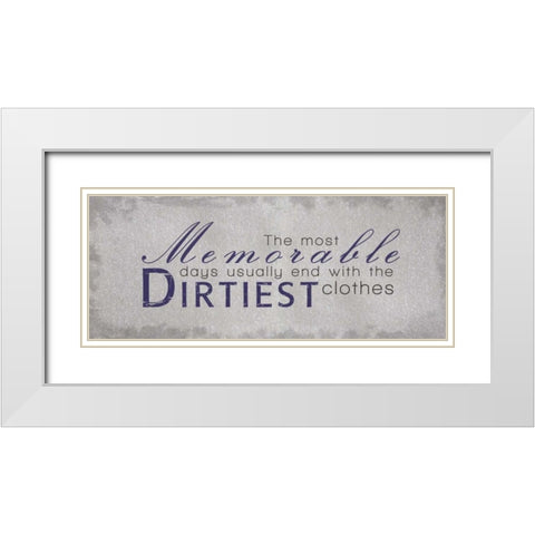 Dirtiest Clothes White Modern Wood Framed Art Print with Double Matting by Gibbons, Lauren