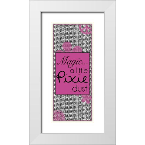 Pixie Dust White Modern Wood Framed Art Print with Double Matting by Gibbons, Lauren