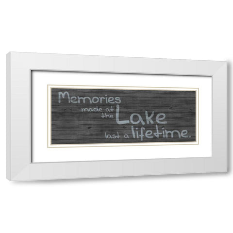 Memories at Lake 1 White Modern Wood Framed Art Print with Double Matting by Gibbons, Lauren