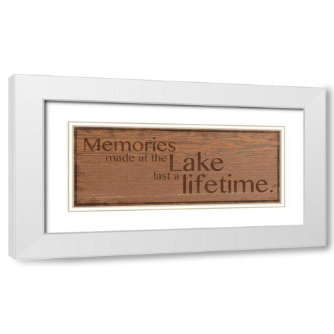 Memories at Lake 2 White Modern Wood Framed Art Print with Double Matting by Gibbons, Lauren