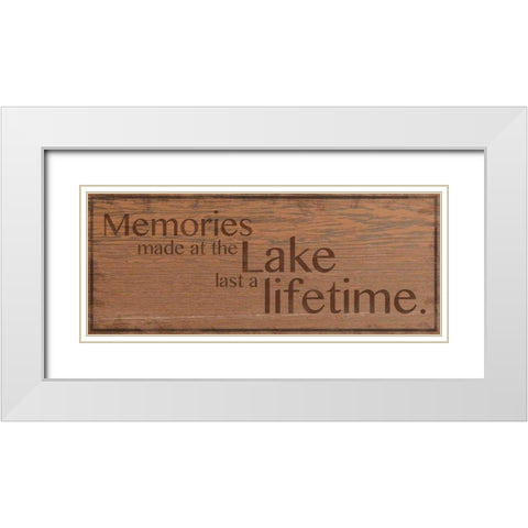 Memories at Lake 2 White Modern Wood Framed Art Print with Double Matting by Gibbons, Lauren