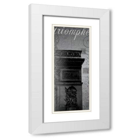 Triomphe Long White Modern Wood Framed Art Print with Double Matting by Gibbons, Lauren