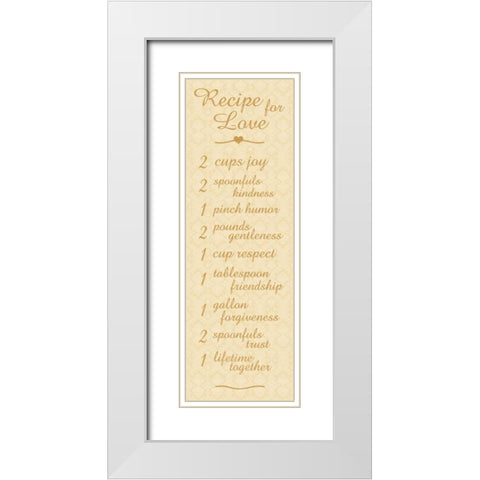 Recipe 2 White Modern Wood Framed Art Print with Double Matting by Gibbons, Lauren