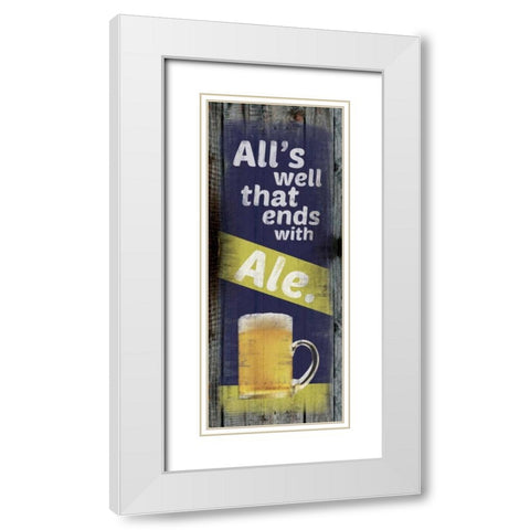 Ale White Modern Wood Framed Art Print with Double Matting by Gibbons, Lauren