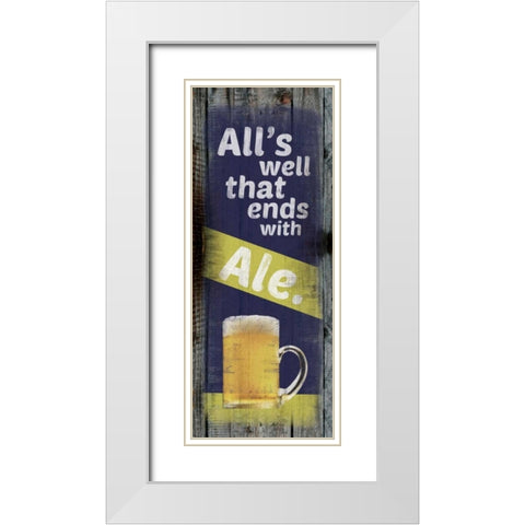 Ale White Modern Wood Framed Art Print with Double Matting by Gibbons, Lauren