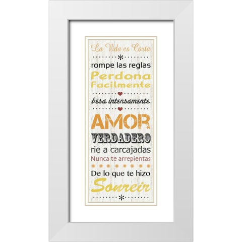 Spanish Life White Modern Wood Framed Art Print with Double Matting by Gibbons, Lauren