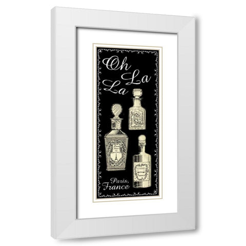 Perfume 1 White Modern Wood Framed Art Print with Double Matting by Gibbons, Lauren