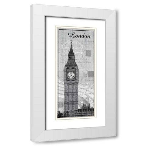 London White Modern Wood Framed Art Print with Double Matting by Gibbons, Lauren